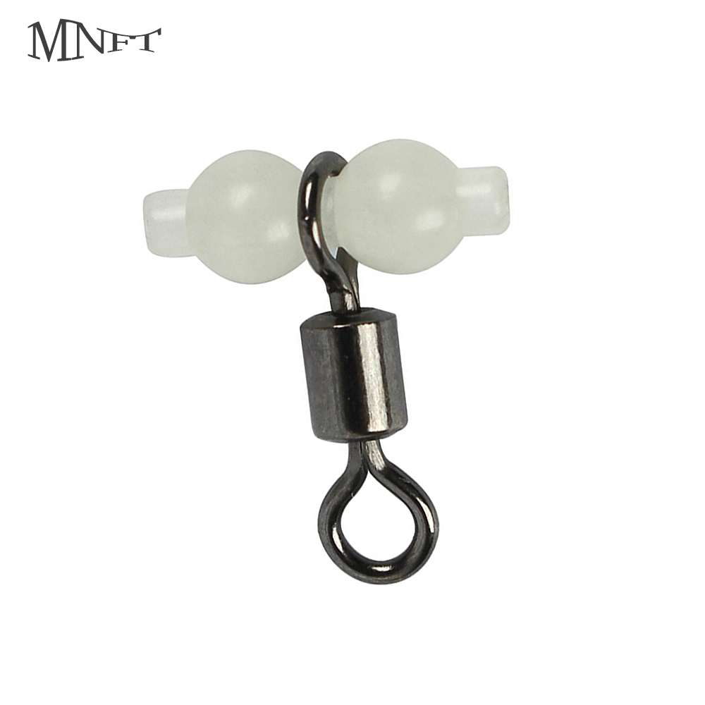 Fishing Equipment On Sale - MNFT 100Pcs Świecące 3-drożne trwałe krętliki