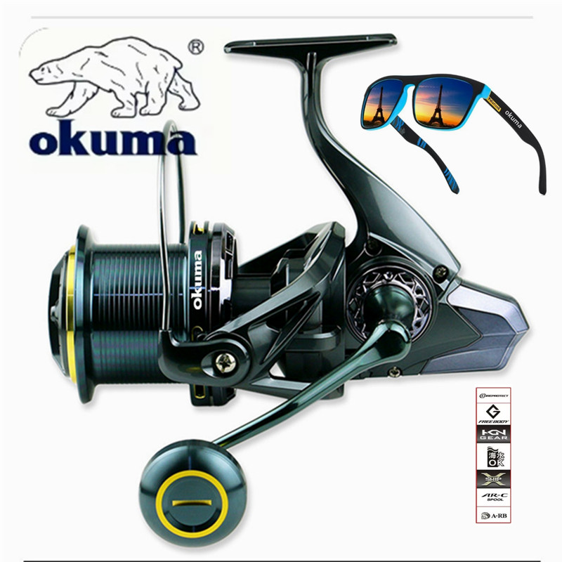 Fishing Equipment Daiwa - Kołowrotek wędkarski OKUMA 9000-14000 Metalowa Kołowrotek