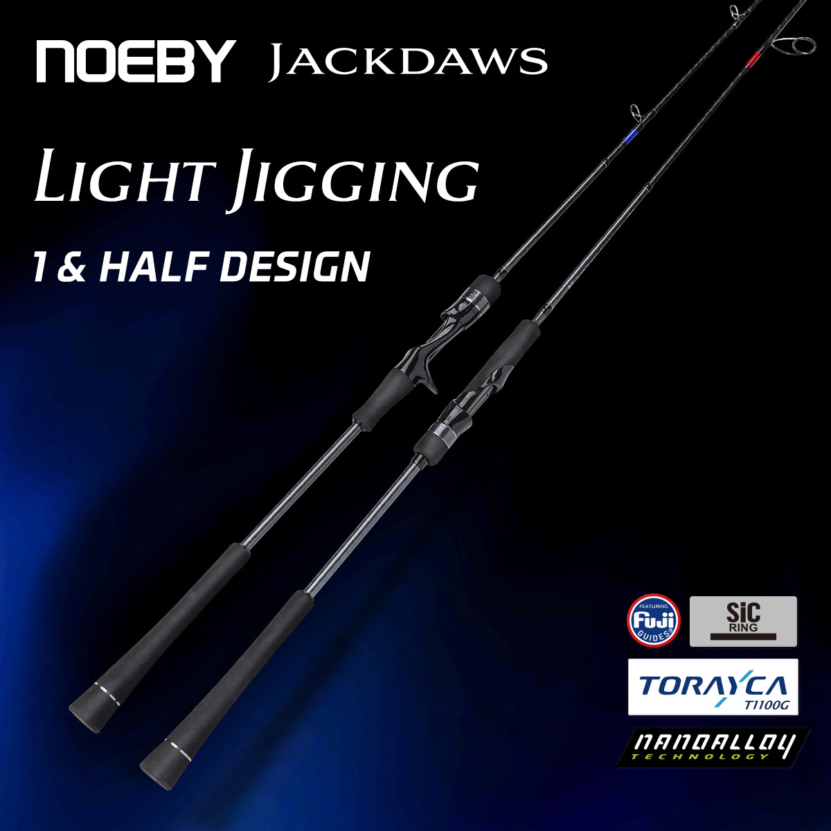 Fishing Equipment Guide - Wędka Noeby Jackdaws Light Jigging 1.91m,