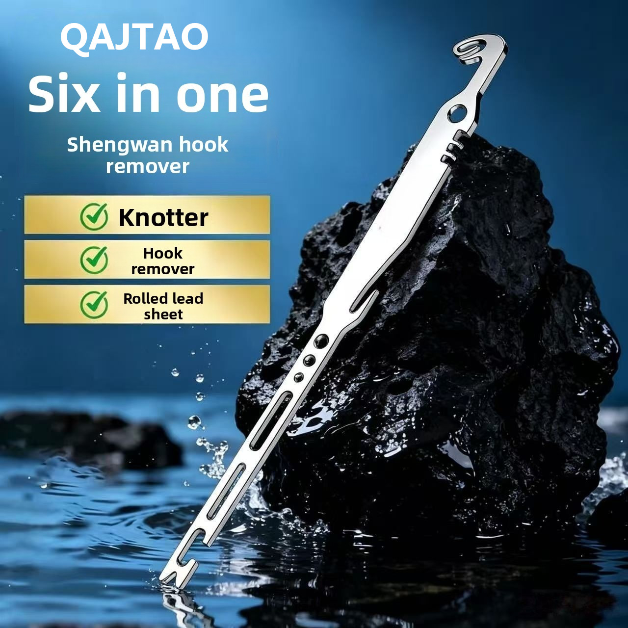 Fishing Equipment Warehouse - QAJTAO 4 sztuki 6-w-1 narzędzie do